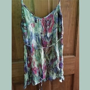 Jessica Simpson Lrg maternity multicolor tank